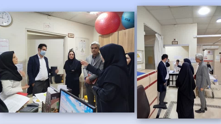 بازدید تیم مدیریتی از بخش اورژانس